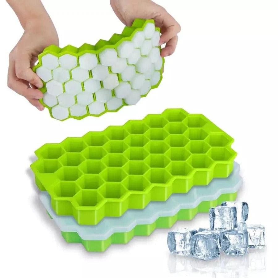 Honeycomb Ice Cube Tray with Lid Food & Beverage Essentials product image - Nexusmart Pakistan