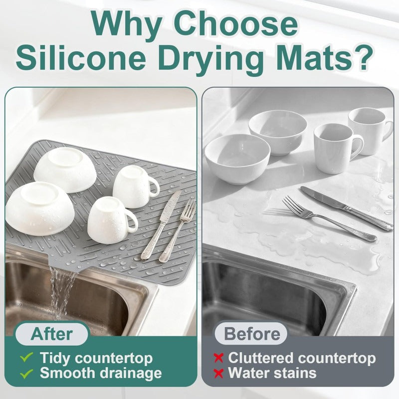 Silicone Anti Slip Kitchen Drain Matt Colanders view 6 - Nexusmart Pakistan