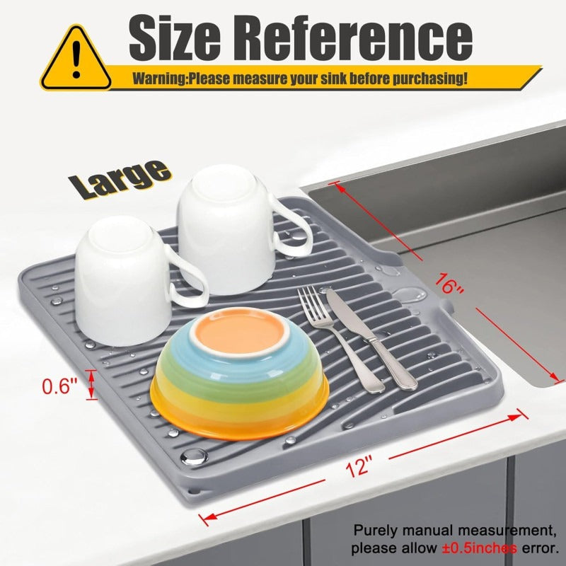 Silicone Anti Slip Kitchen Drain Matt Colanders view 2 - Nexusmart Pakistan