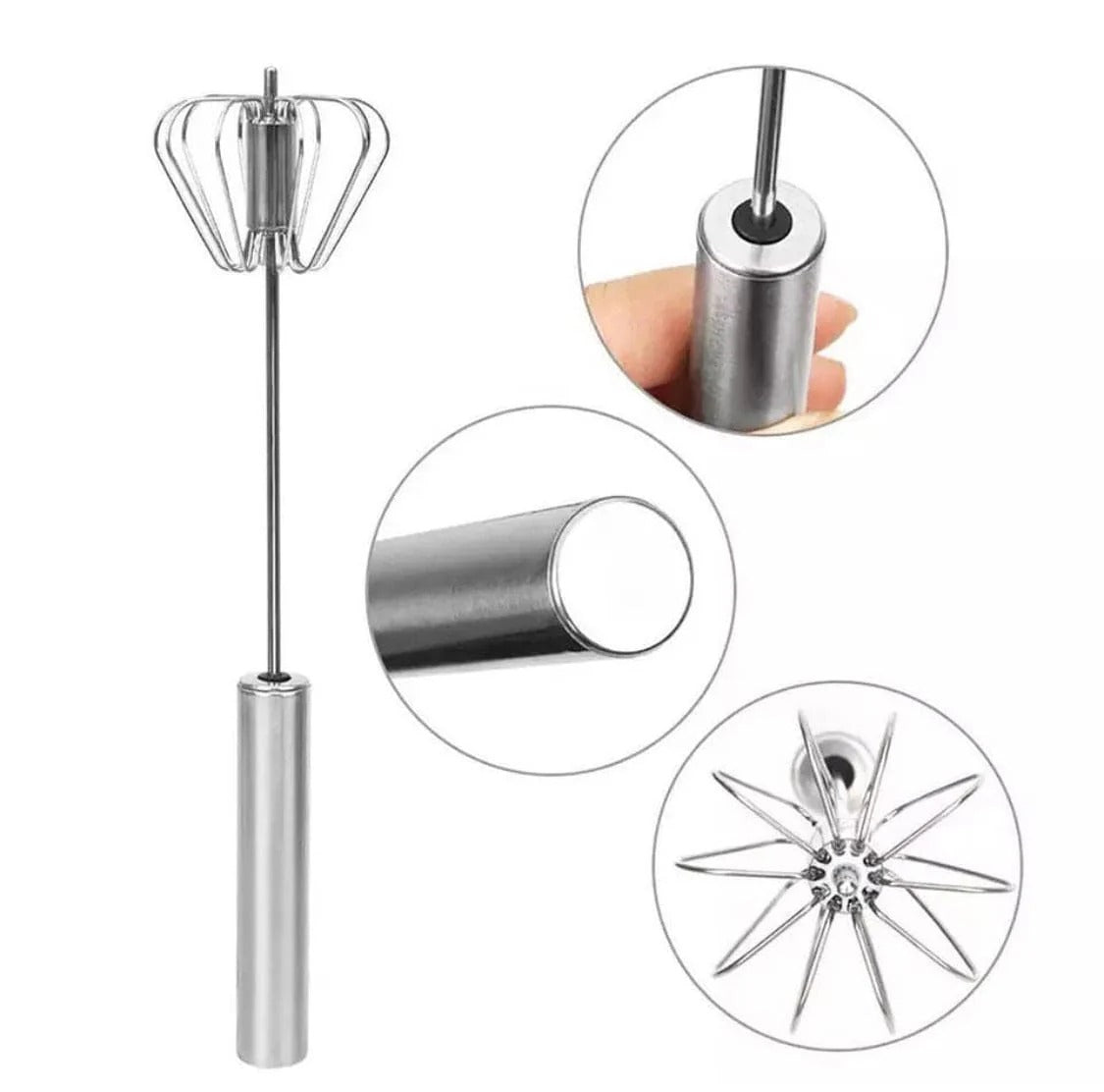 Manual Push Beater Stainless Steel Kitchen & Cooking view 6 - Nexusmart Pakistan