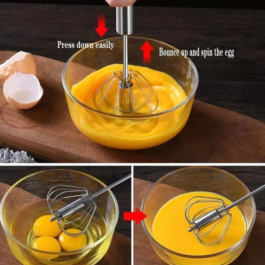 Manual Push Beater Stainless Steel Kitchen & Cooking view 2 - Nexusmart Pakistan