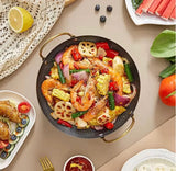 Mini Honeycomb Non-Stick Karahi 20cm – Heavy Duty Double Handle Wok Pan