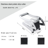Stainless Steel French Fries Cutter – Manual Potato & Vegetable Strip Slicer