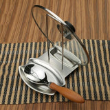 Lid & Spoon Stand Holder Stainless Steel Kitchen & Cooking view 6 - Nexusmart Pakistan