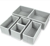 6-Piece Fabric Drawer Organizer Set Foldable Storage Bins for Home product image - Nexusmart Pakistan
