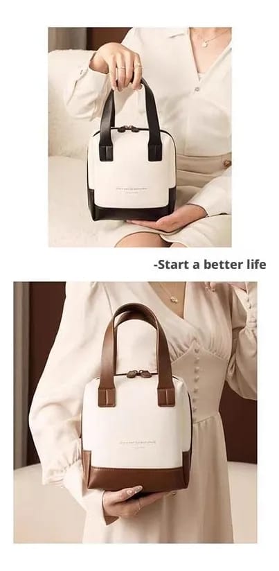 Large Leather Travel Makeup Bag with Dividers Lay Flat Opening view 4 - Nexusmart Pakistan