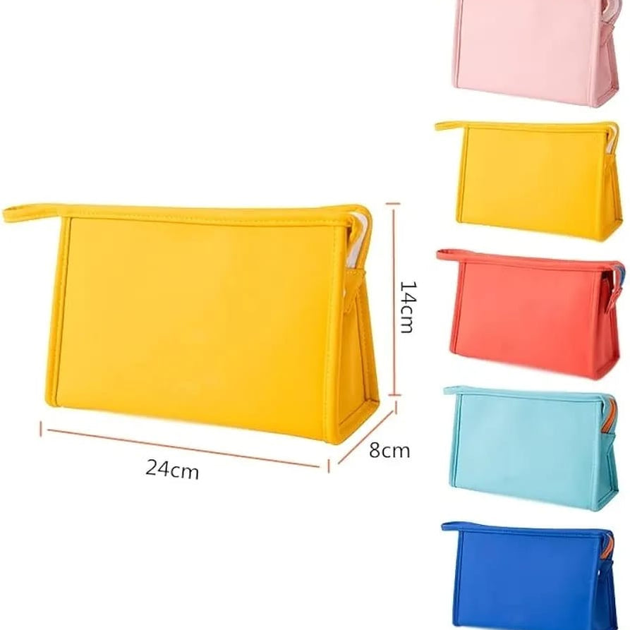 Small PU Leather Cosmetic Pouch Everyday Makeup Clutch Bag product image - Nexusmart Pakistan