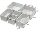 6-Piece Fabric Drawer Organizer Set Foldable Storage Bins for Home view 2 - Nexusmart Pakistan
