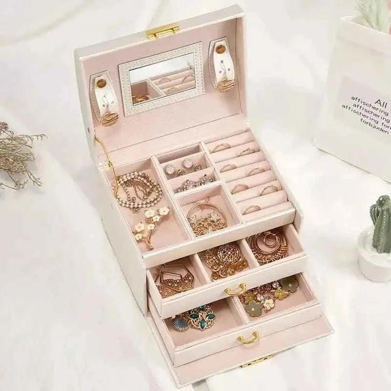 3-Layer Jewelry Organizer – Premium Elegant Design
