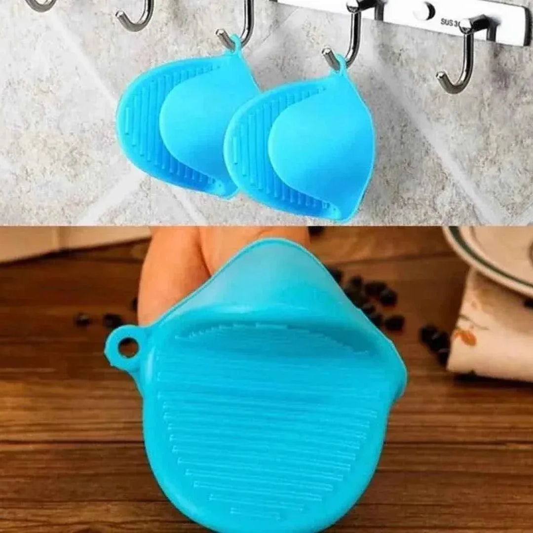 Silicone Heat Resistant Gloves with Non-Stick Clips