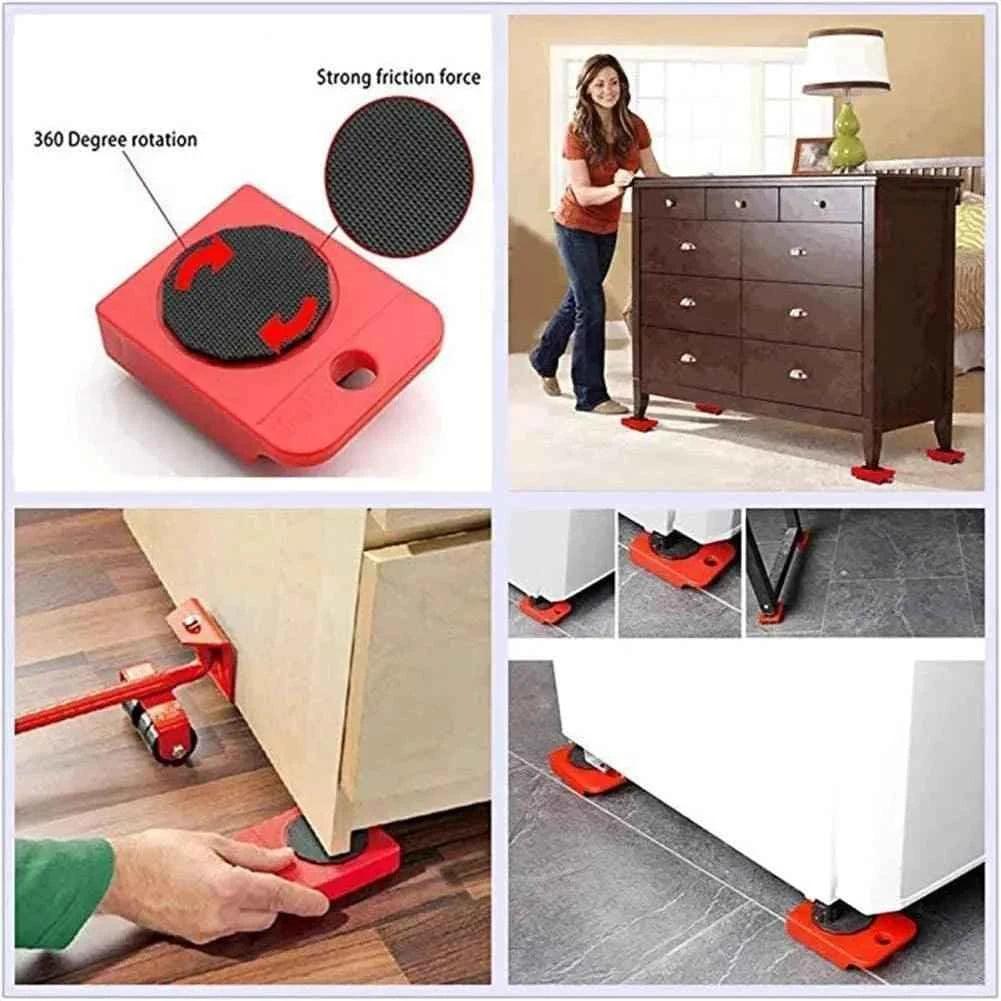 5 in 1 Heavy Furniture Mover Tool Lifter and Transport System