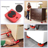 5 in 1 Heavy Furniture Mover Tool Lifter and Transport System