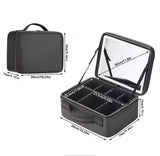 Smart LED Makeup Organizer Bag with Lighted Mirror view 4 - Nexusmart Pakistan