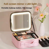Smart LED Makeup Organizer Bag with Lighted Mirror view 5 - Nexusmart Pakistan