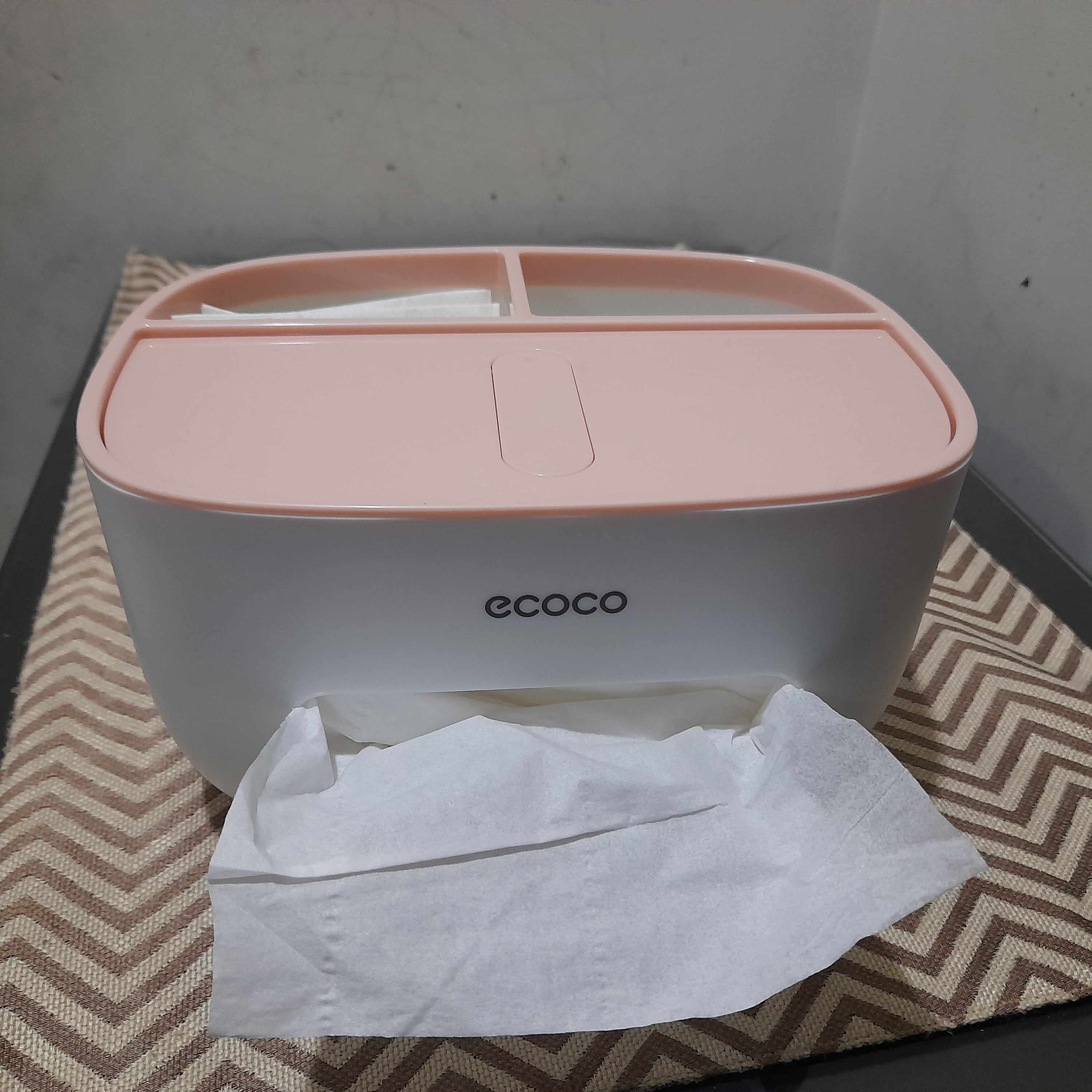 Multi-Use Storage Tissue Box Home Organization view 3 - Nexusmart Pakistan