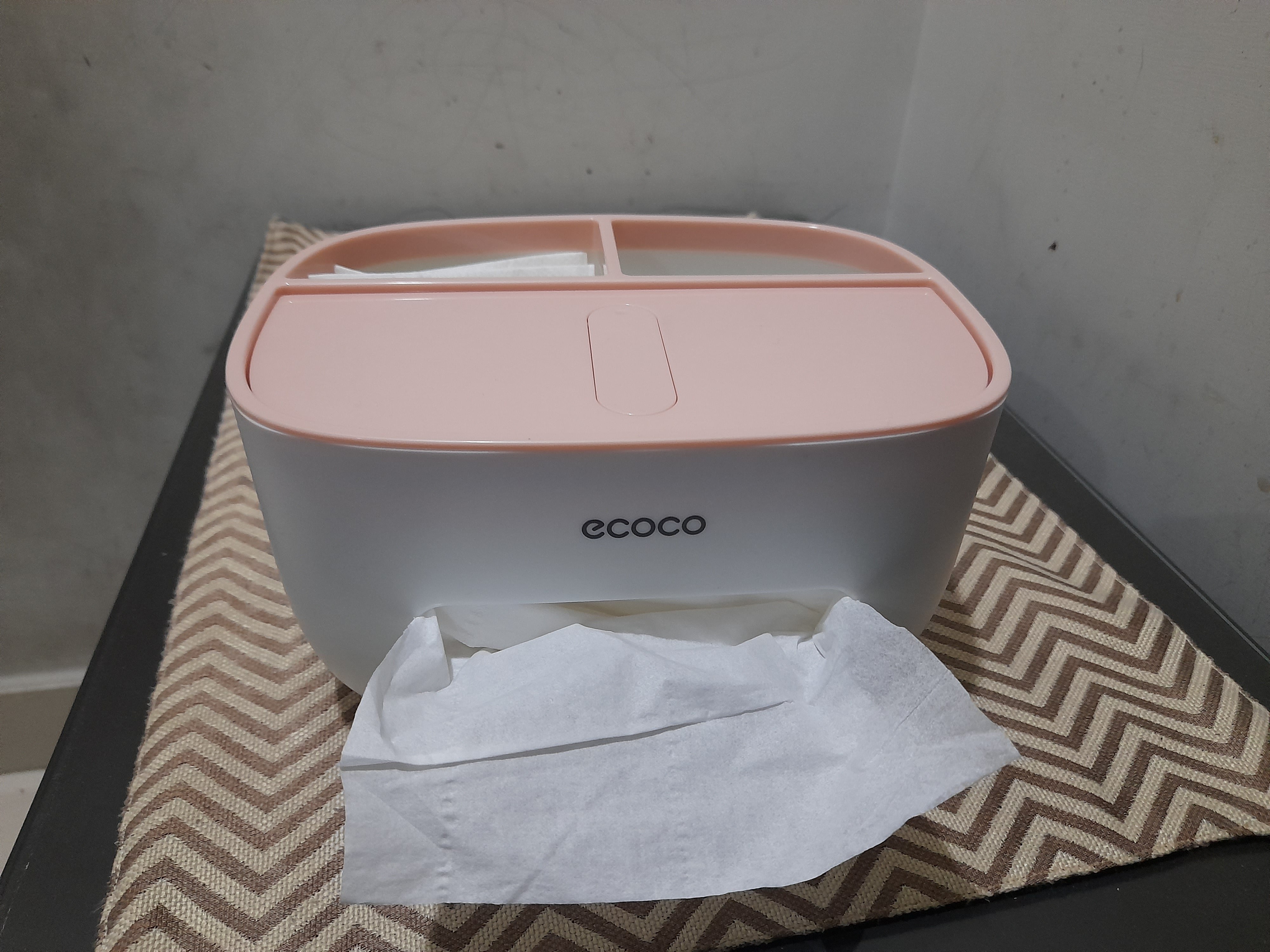 Multi-Use Storage Tissue Box Home Organization view 3 - Nexusmart Pakistan