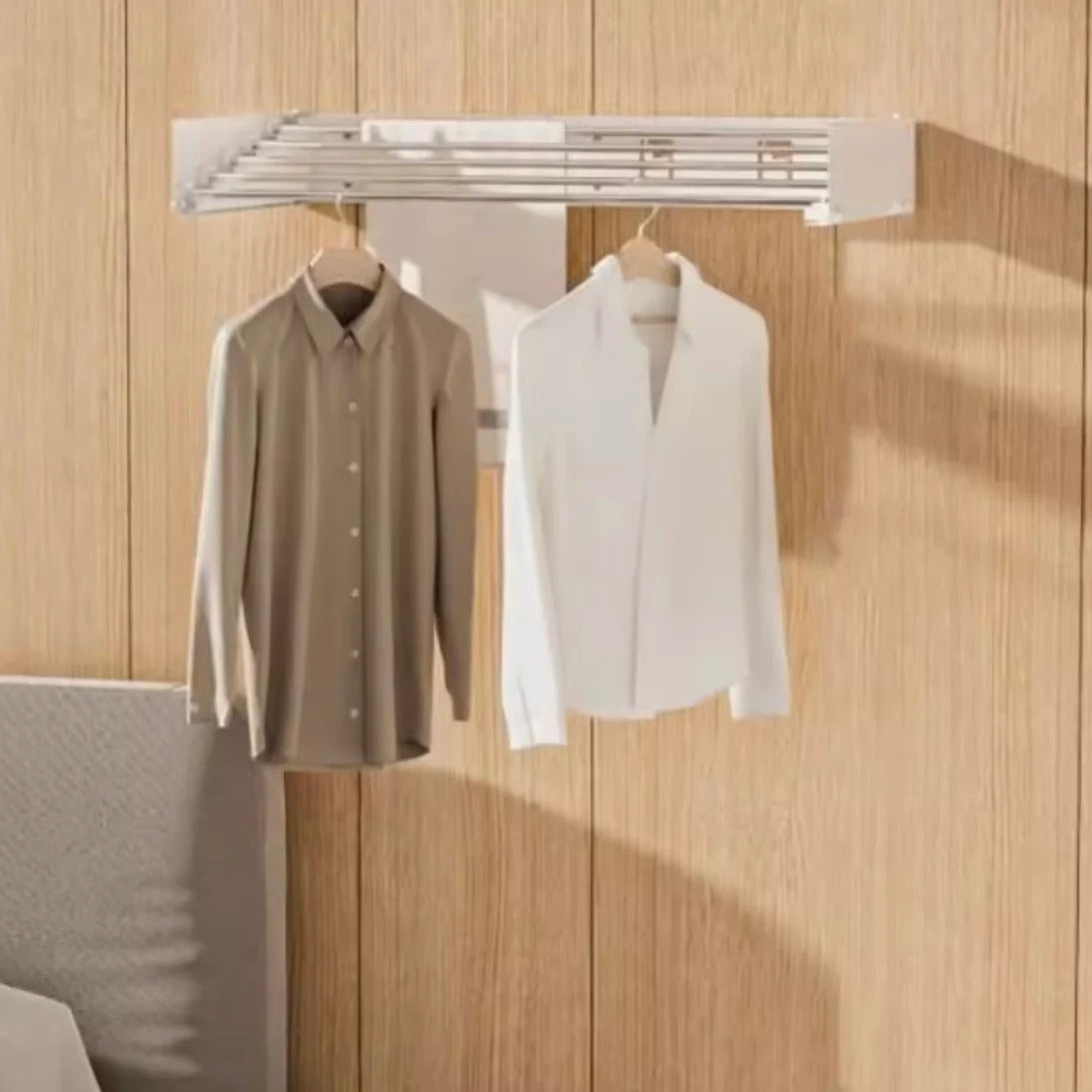 Wall Mounted Foldable Clothes Rack 80CM Bathroom Accessories view 4 - Nexusmart Pakistan