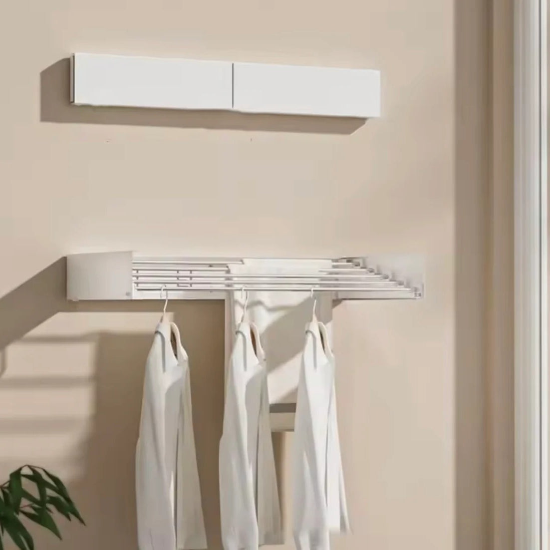 Wall Mounted Foldable Clothes Rack 80CM Bathroom Accessories view 3 - Nexusmart Pakistan