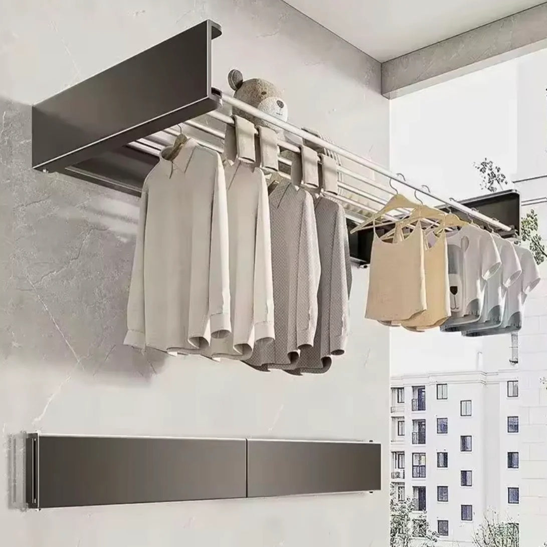 Wall Mounted Foldable Clothes Rack 80CM Bathroom Accessories view 5 - Nexusmart Pakistan
