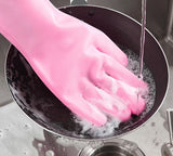 Magic Silicone Washing Gloves Pair Cleaning & Laundry view 11 - Nexusmart Pakistan