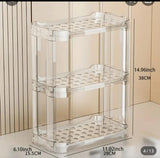 Transparent Acrylic Multi-Layer Storage Rack – 2 & 3 Tier Organizer