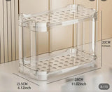 Transparent Acrylic Multi-Layer Storage Rack – 2 & 3 Tier Organizer