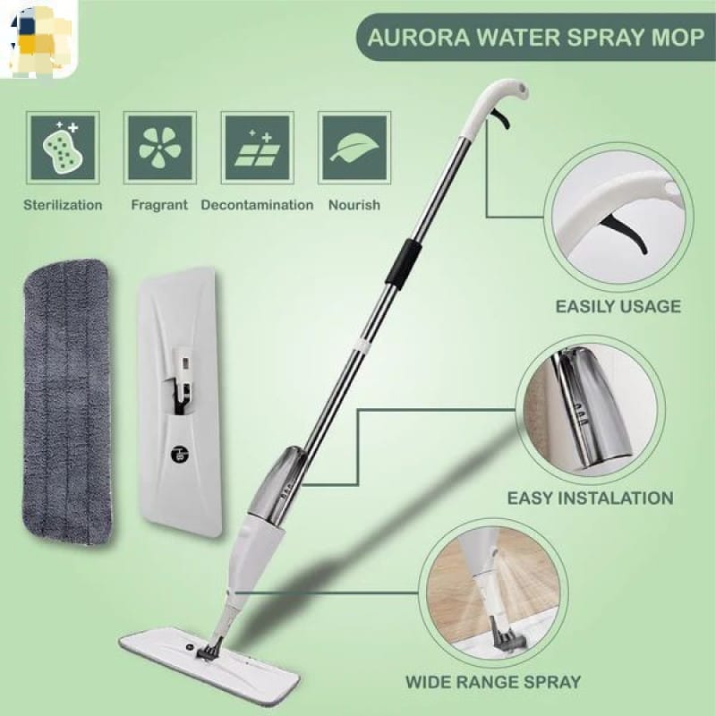 2-in-1 360° Water Spray Microfiber Mop – Floor Cleaning Spray Mop