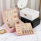 Ragzin Jewellery Box with Multi-Compartment Storage – Necklace, Ring & Earring Organizer