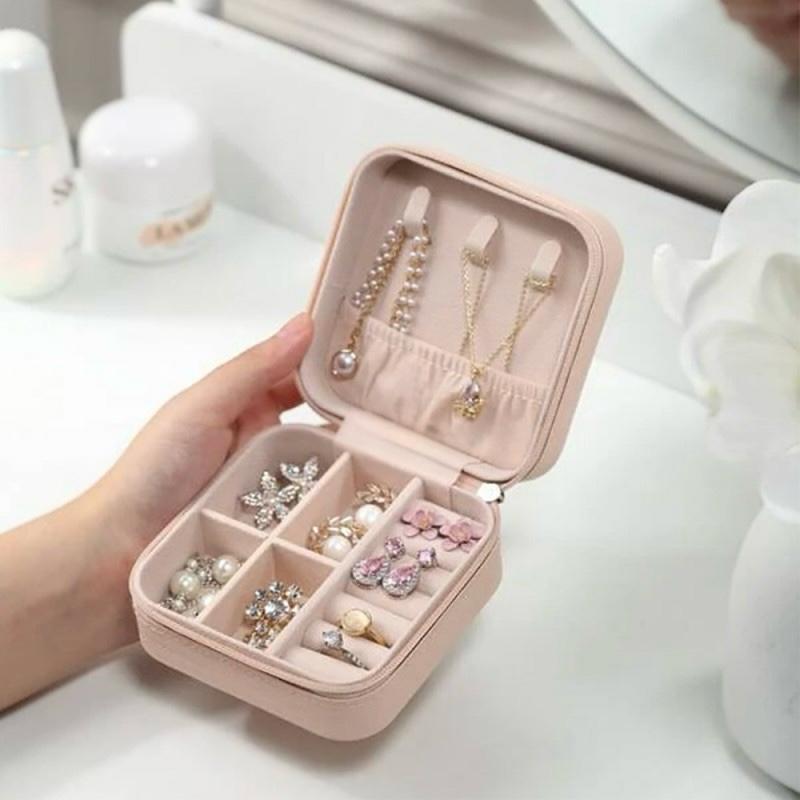 Premium Mini Jewelry Organizer Box Home Organization view 3 - Nexusmart Pakistan