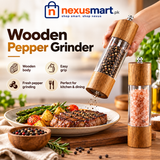Wooden Pepper Grinder – Kitchen Spice & Pepper Mill