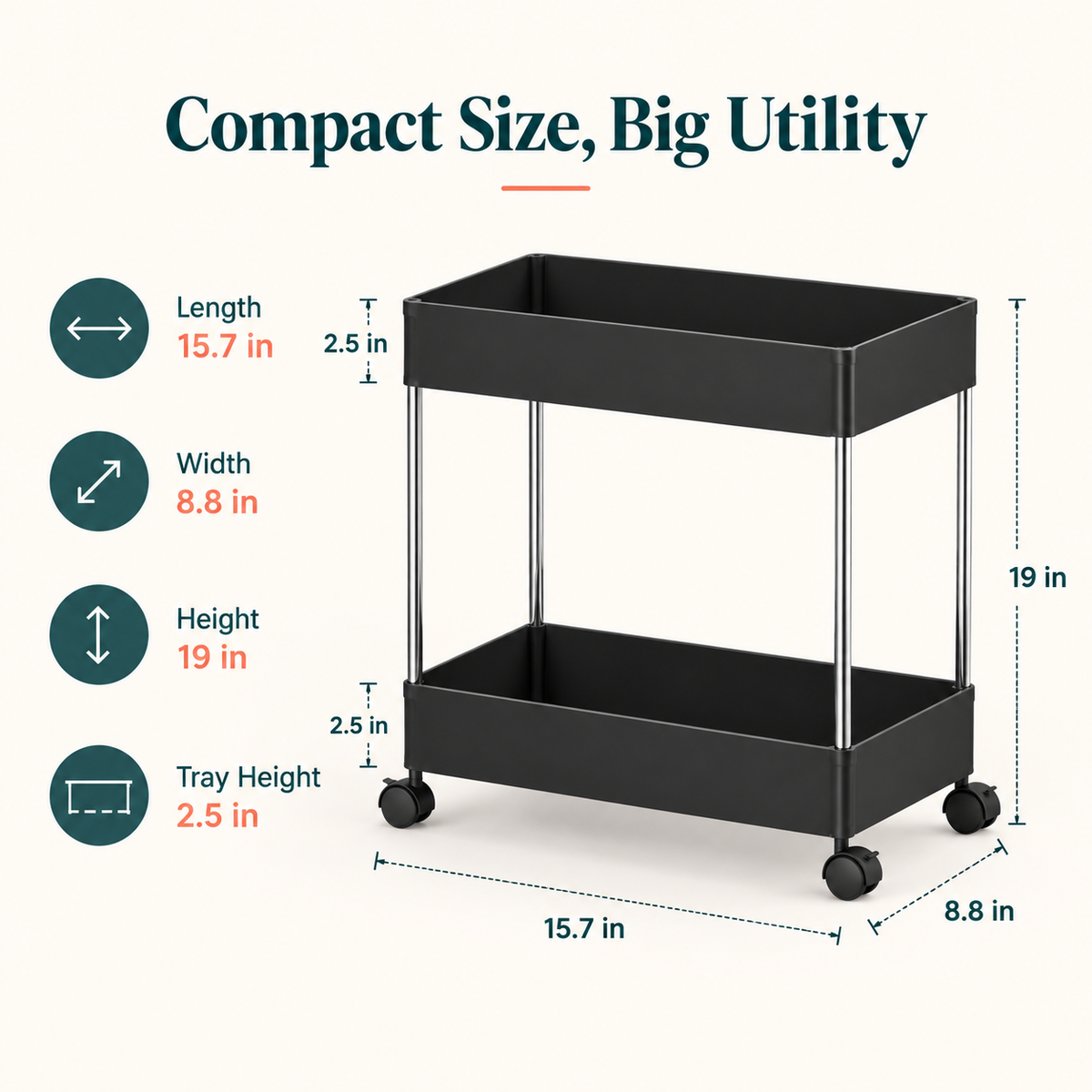 Matrix Multiuse Smart 2-Layer Organizer – Multi-Purpose Storage Rack