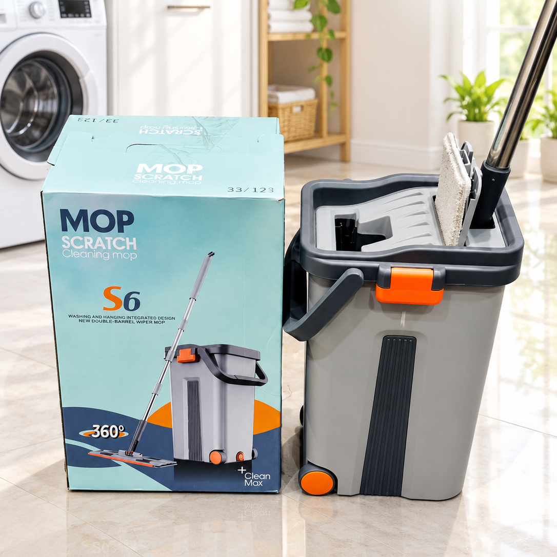2-in-1 Scratch Mop for Floor Cleaning