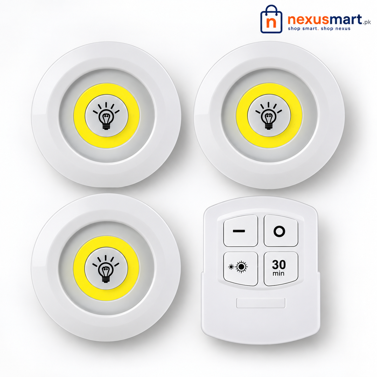 3-Piece Light Set with Remote Control – Wireless Home Lighting
