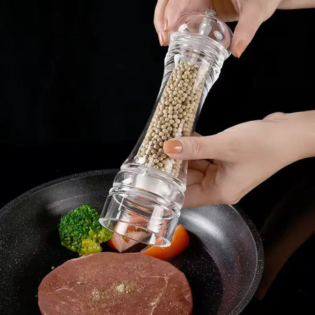 Acrylic Manual Paper Grinder Salt & Pepper Mills