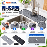 Silicone Faucet Mat – Sink Splash Guard & Countertop Drip Mat
