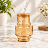 Round Shape Glass Sipper for Everyday Drinks