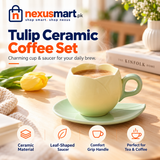 Ceramic Cup and Saucer Set – Tea & Coffee Serving Set