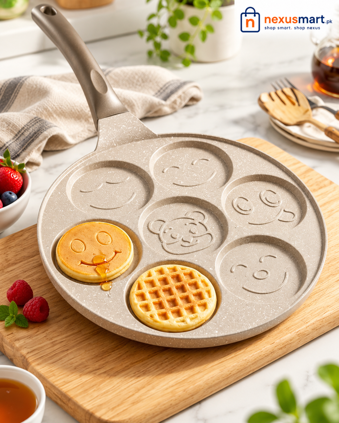7-Section Frying Pan – Multi-Section Breakfast & Snack Pan