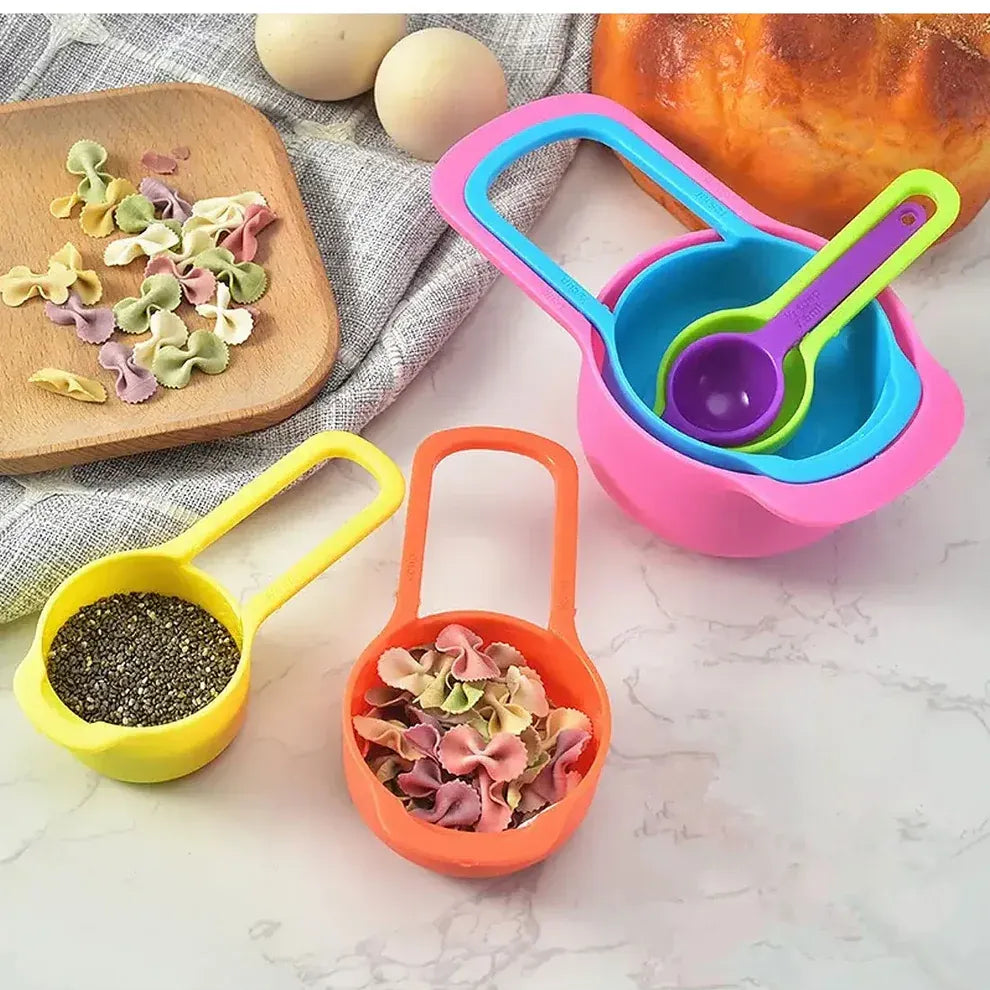 6 Pieces Measuring Spoons & Cups with Scale Kitchen & Cooking view 6 - Nexusmart Pakistan