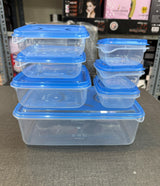 7-Piece Thumb Lock Storage Container Set – Multipurpose Organizer