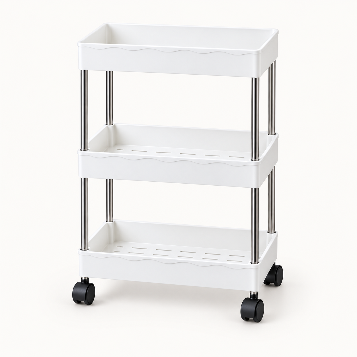 Matrix 3-Layer Smart Trolley – Multi-Tier Storage Organizer