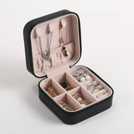 Premium Mini Jewelry Organizer Box Home Organization view 4 - Nexusmart Pakistan