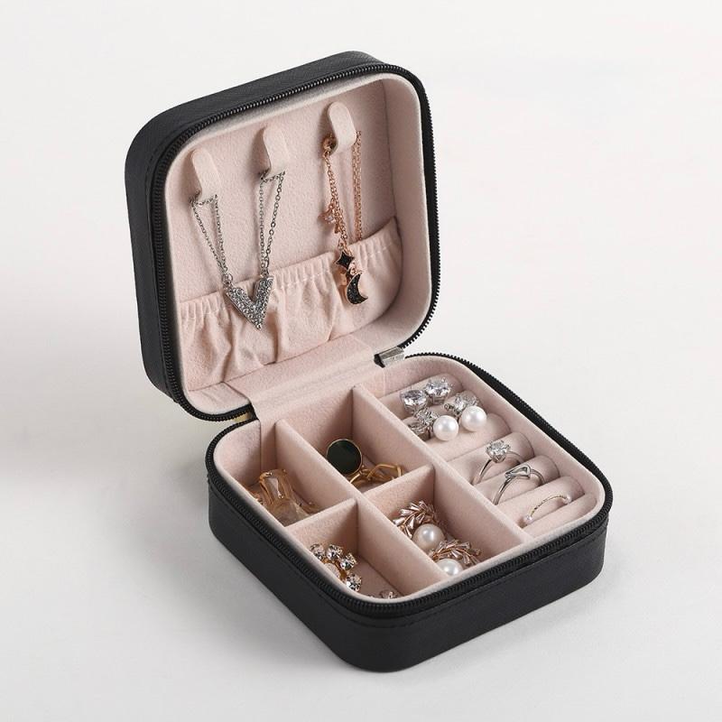 Premium Mini Jewelry Organizer Box Home Organization view 4 - Nexusmart Pakistan