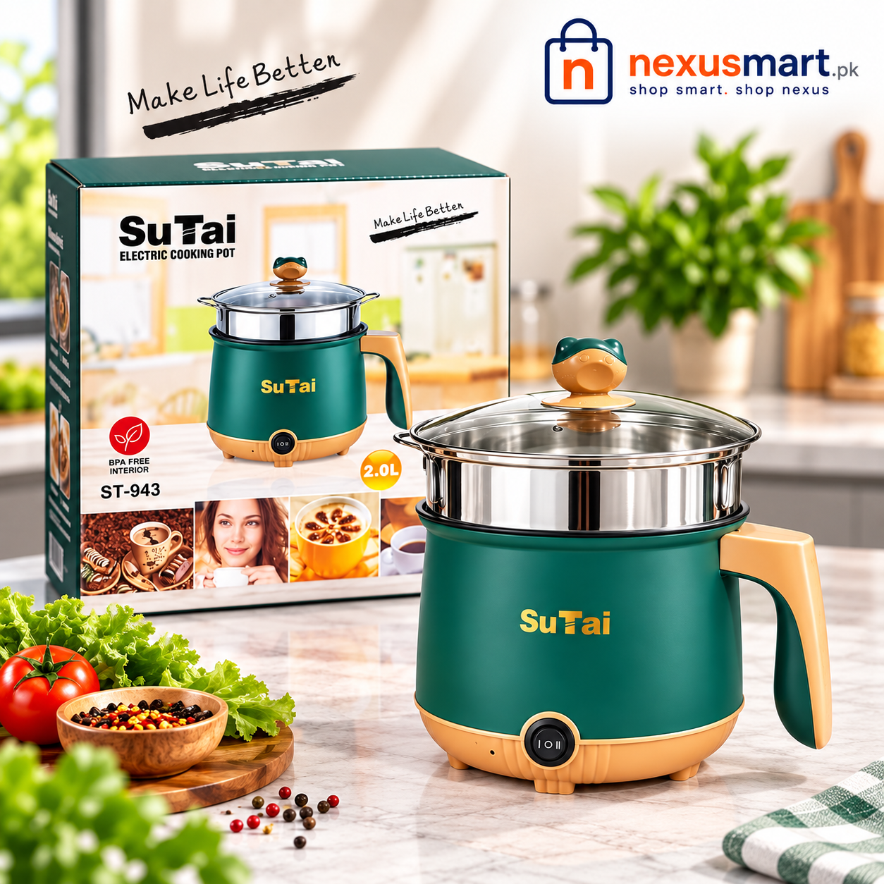 SuTai ST-943 2.0L Multifunction Electric Cooking Pot