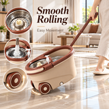 360° Spin Mop with Wheels – Floor Cleaning Mop System