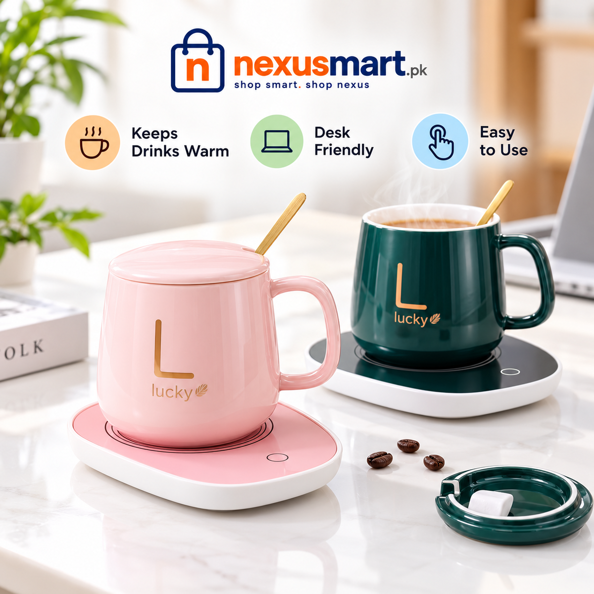 Electric Heat Pad Mug Warmer for Tea & Coffee