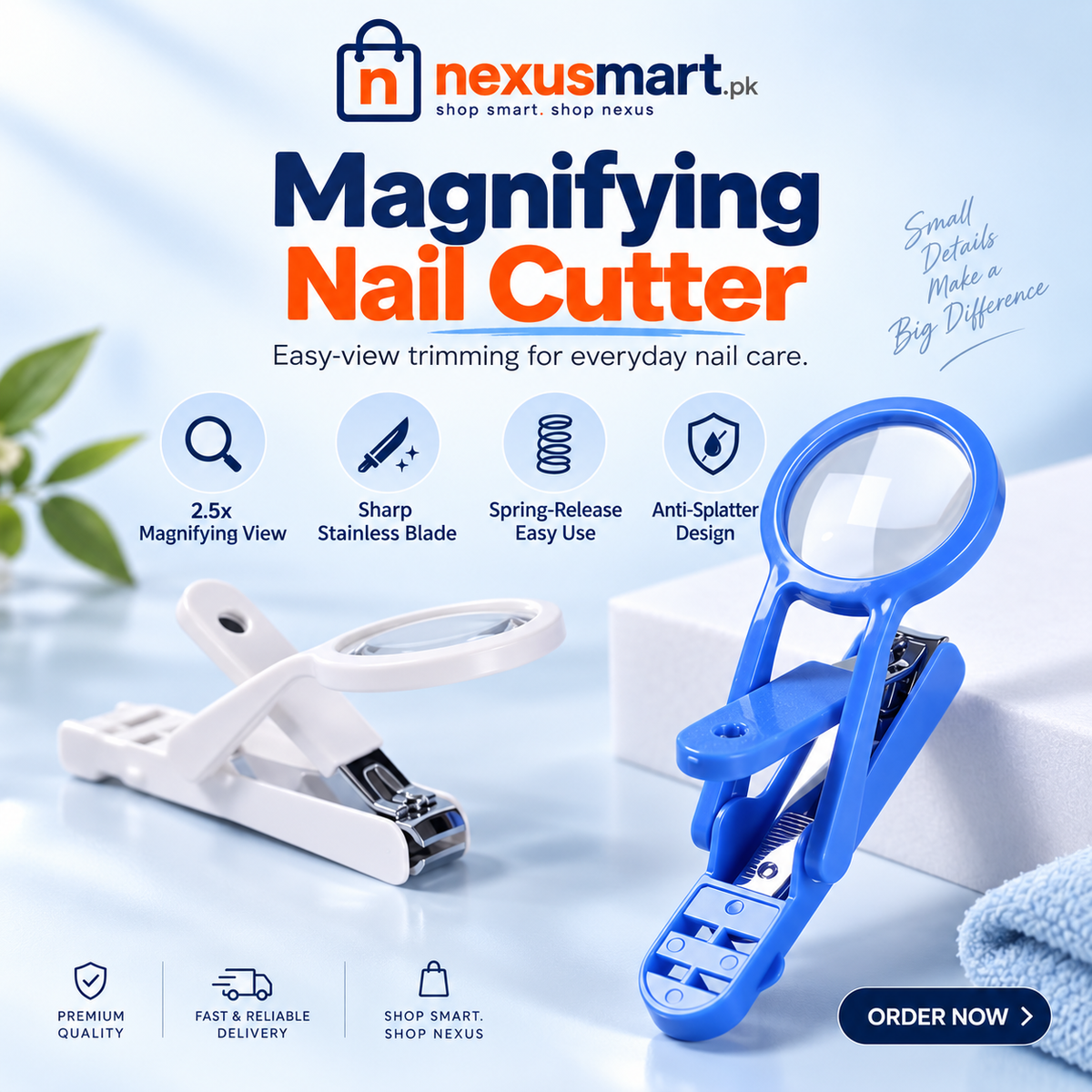 Magnifying Nail Cutter – Easy-View Precision Nail Clipper