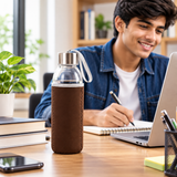 500ml Glass Bottle with Cover for Everyday Use