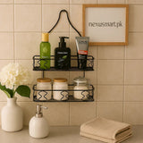 Double Layer Bathroom Rack – Space-Saving Organizer