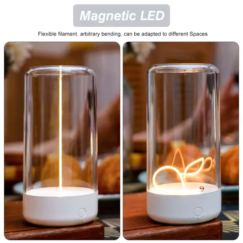 Cordless Rechargeable Table Lamp with Magnetic LED